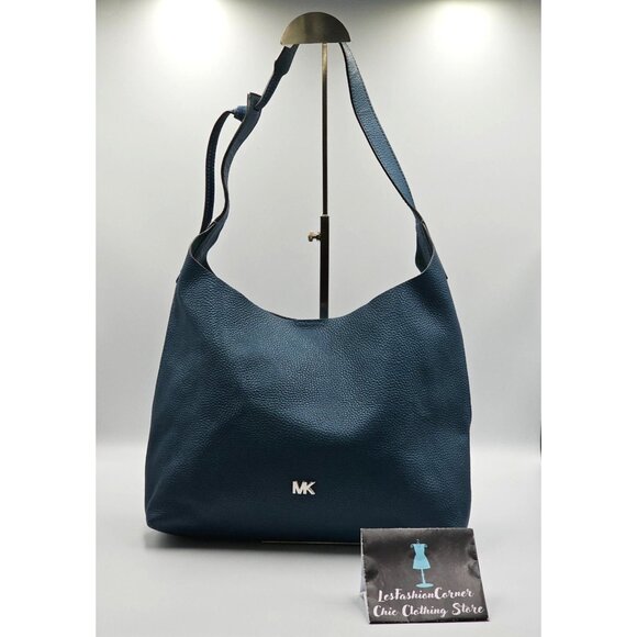 MICHAEL Michael Kors Women's Green Leather Junie Medium  Shoulder Bag 2834 - Picture 1 of 12